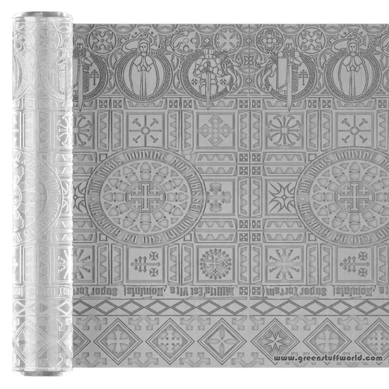 Green Stuff World - Templar ABBEY rolling pin