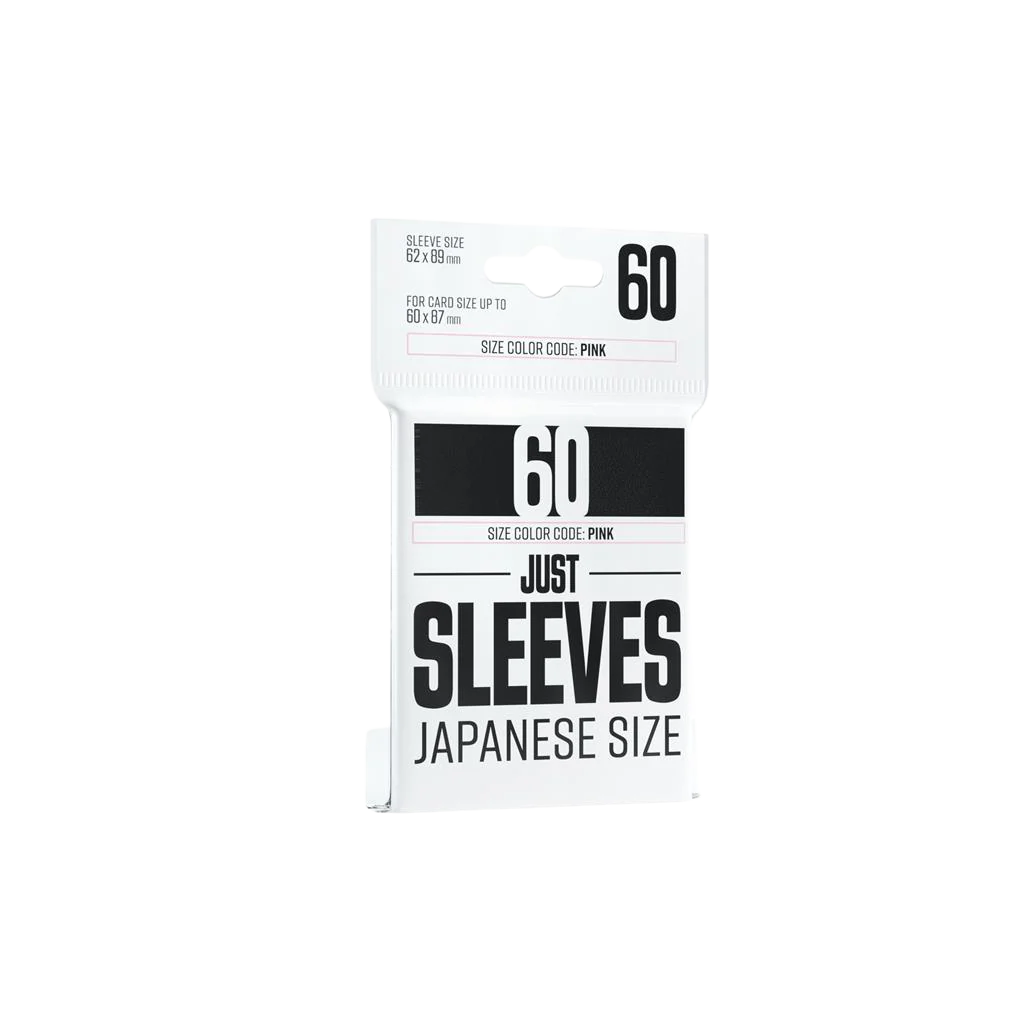 Just Sleeves - Japanese Size Black (60 Sleeves)