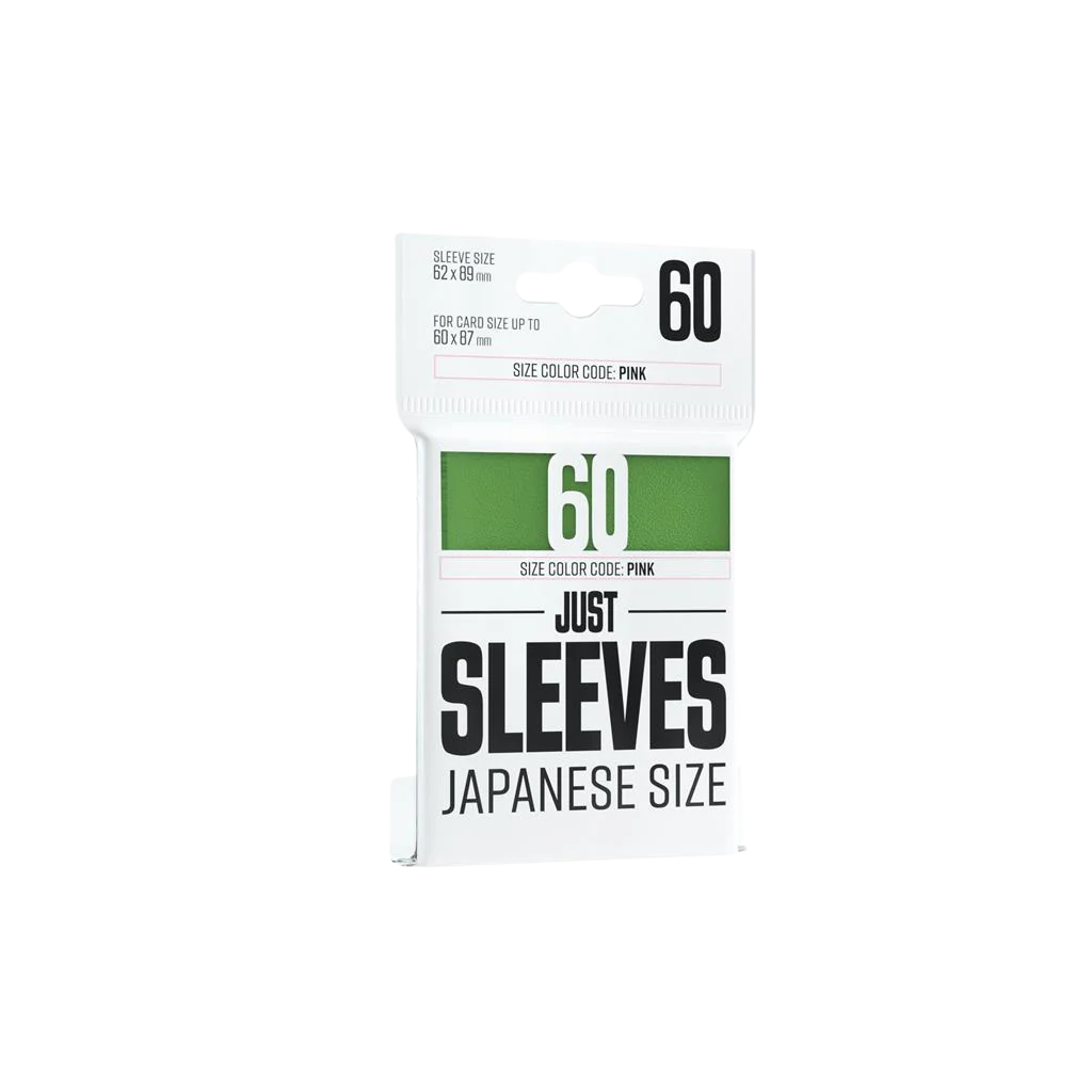 Just Sleeves - Japanese Size Green (60 Sleeves)