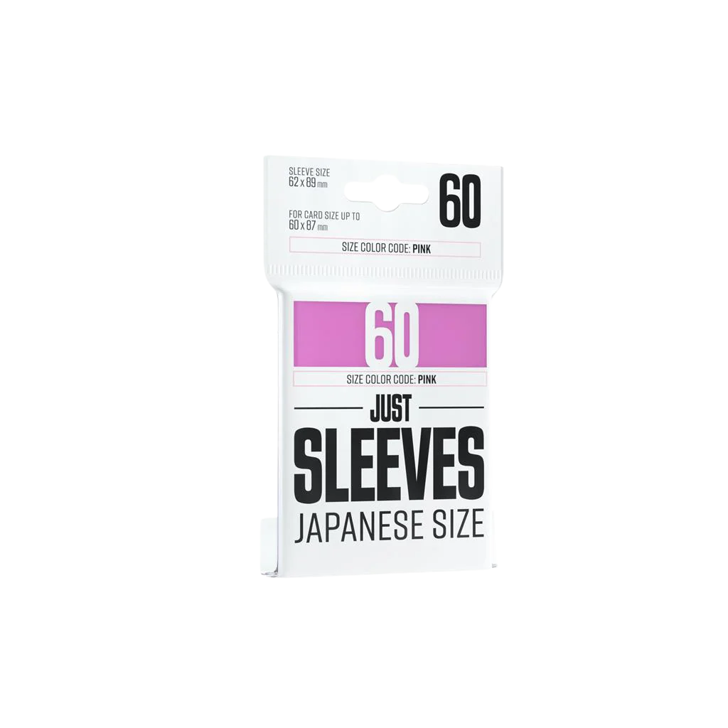 Just Sleeves - Japanese Size Pink (60 Sleeves)