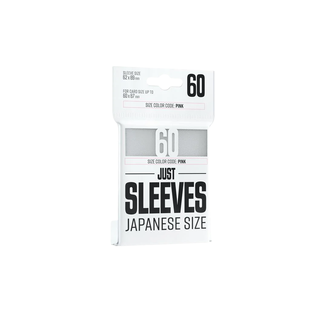 Just Sleeves - Japanese Size White (60 Sleeves)