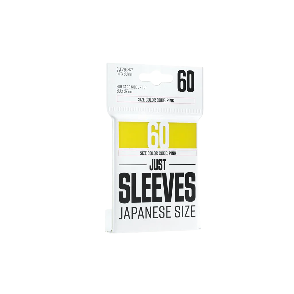 Just Sleeves - Japanese Size Yellow (60 Sleeves)