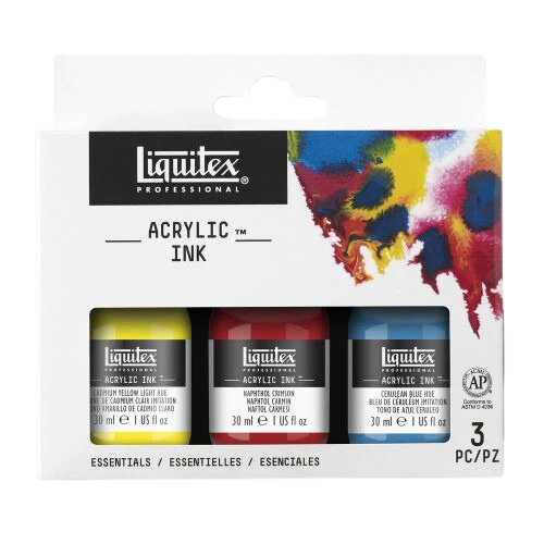 Liquitex - Acrylic Ink Set - 3x30ml - Essentials