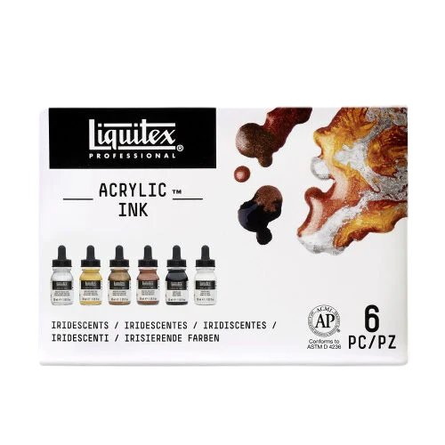 Liquitex - Acrylic Ink Set - 6x30ml - Iridescents