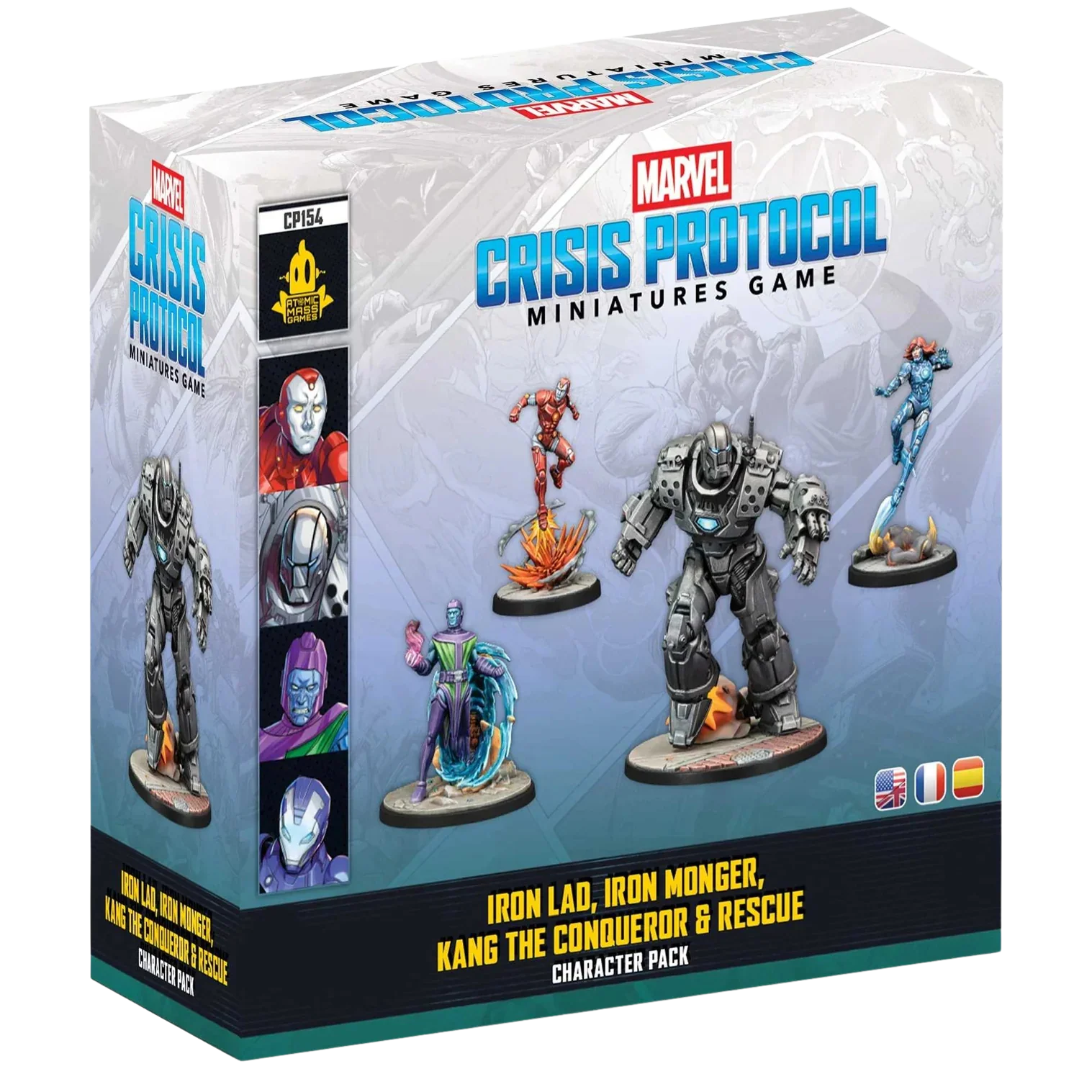 Marvel Crisis Protocol - Iron Lad, Iron Monger, Kang the Conqueror & Rescue