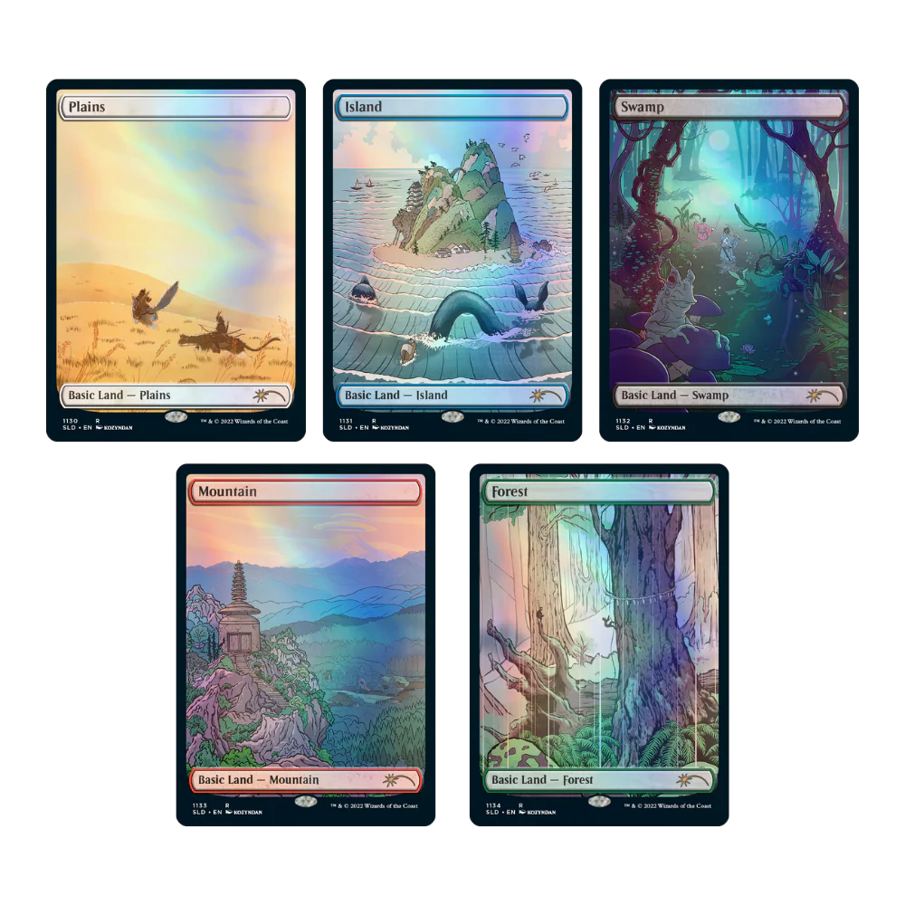 MTG - Secret Lair: Special Guest: Kozyndan: The Lands (Traditional Foil Edition)