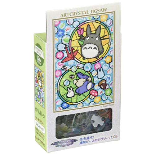 My Neighbor Totoro - Stained glass Jigsaw Puzzle 126P Big Totoro
