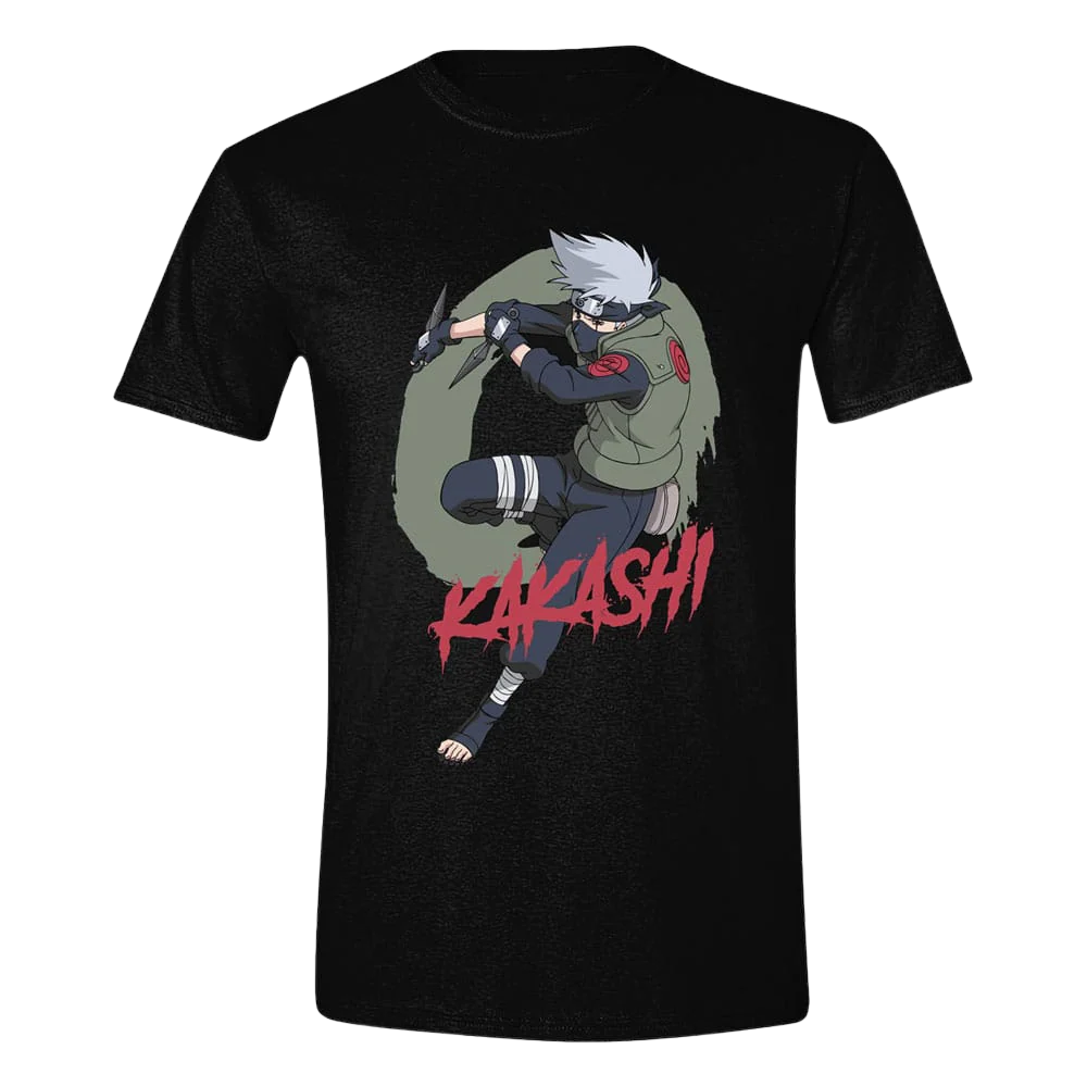 Naruto Shippuden T-Shirt Kakashi Fighting Size L