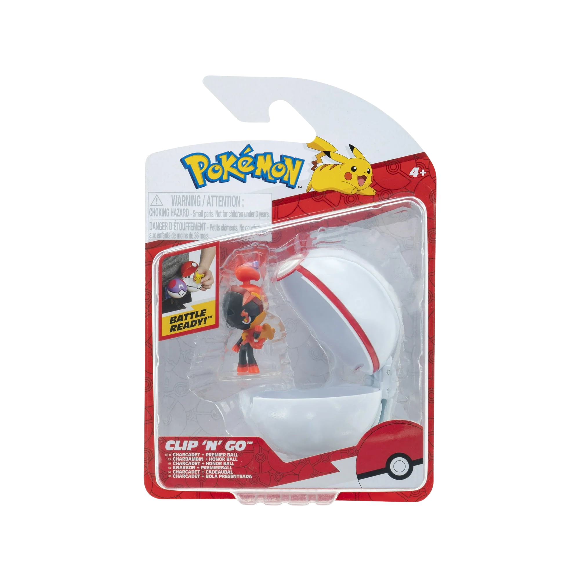 Pokémon Clip n' Go - Charcadet + Premier Ball