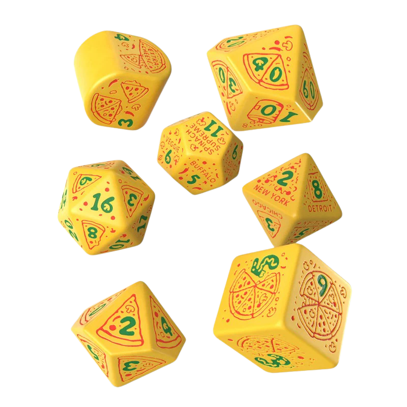 Q WORKSHOP Pizza Dice Set: Margherita (7)