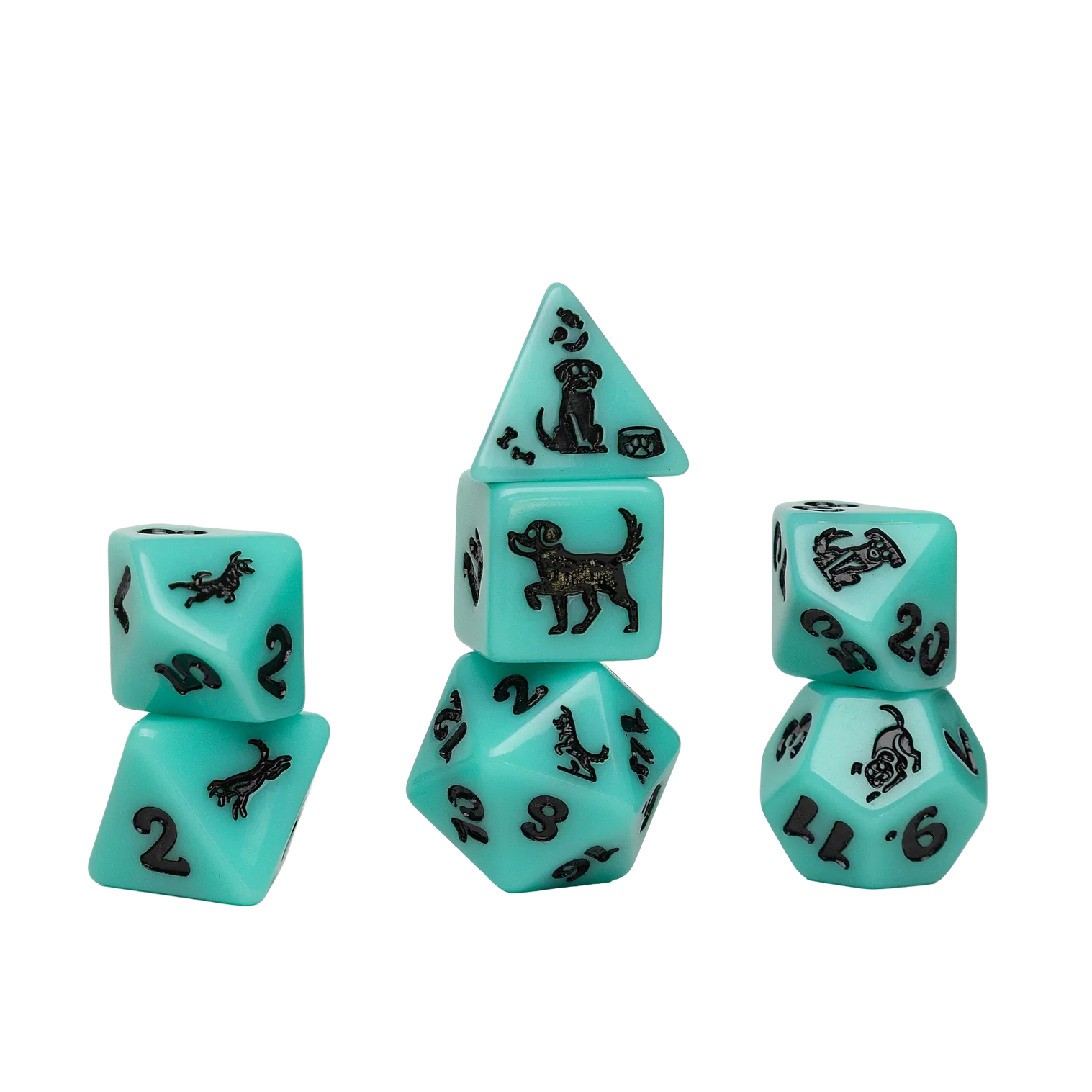 Sirius Dice - Animal Dice Set - Seafoam Shepherd