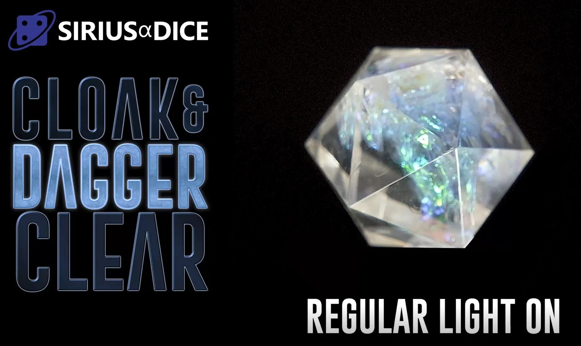 Sirius Dice - Dice Set - Clear Cloak & Dagger - Image 3