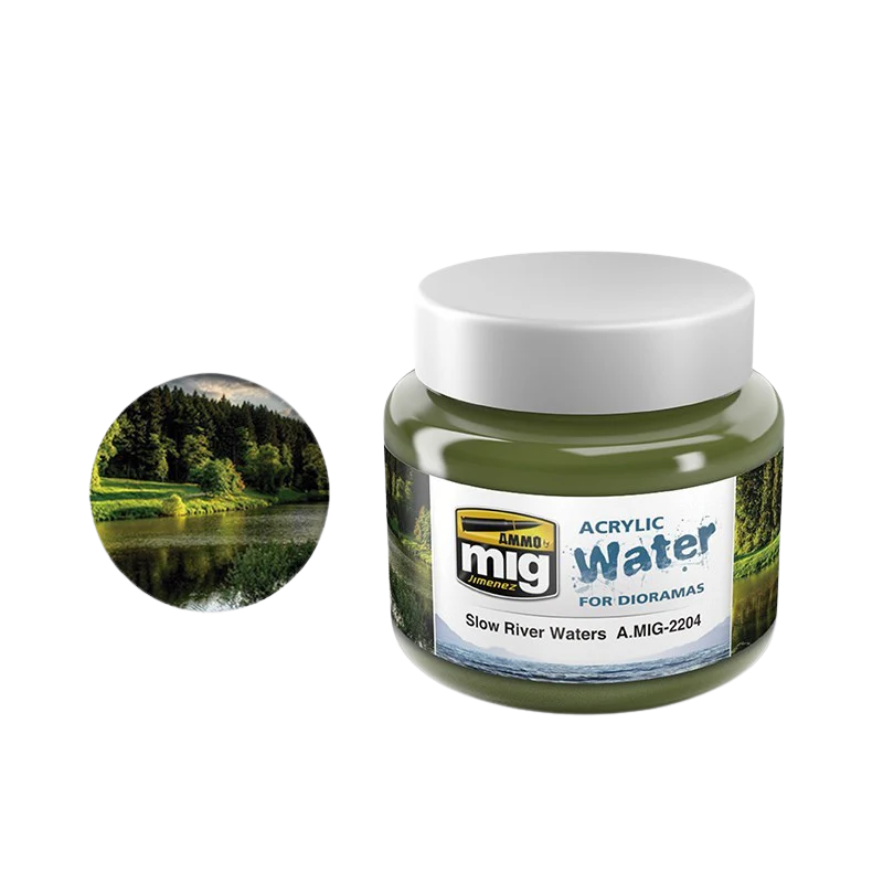 Ammo by Mig - Acrylic Water for Dioramas: Slow River Waters