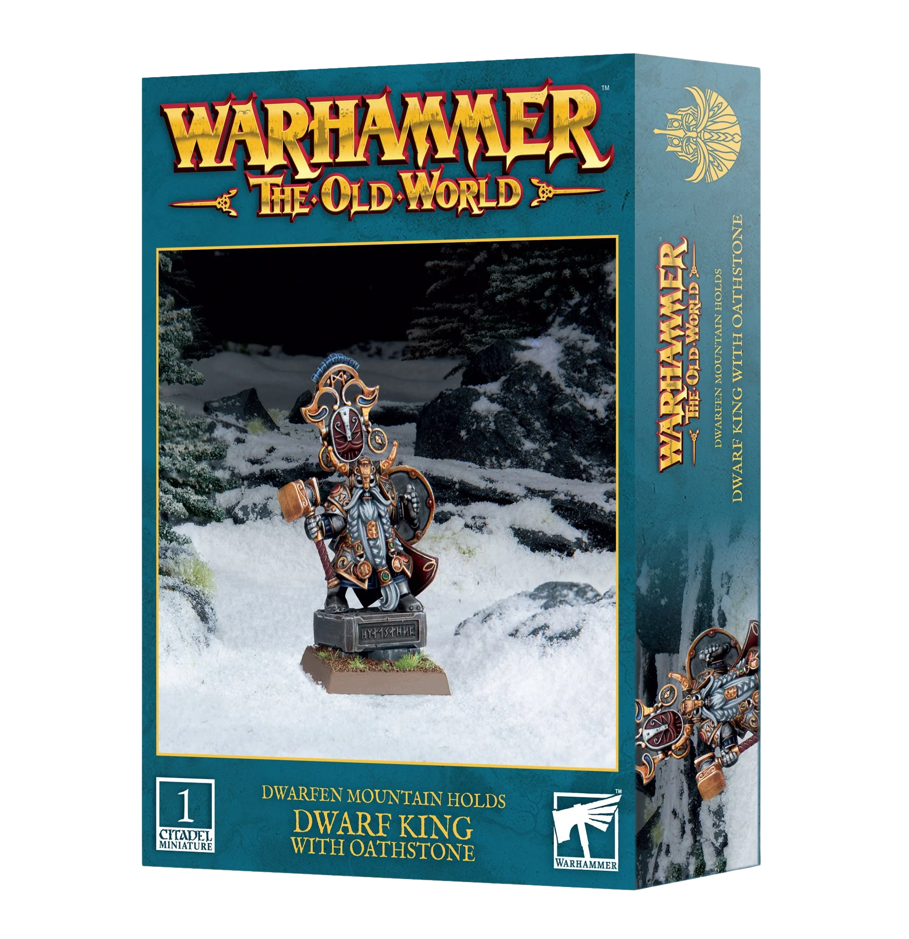 THE OLD WORLD: DWARFEN MOUNTAIN HOLDS - DWARF KING WITH OATHSTONE