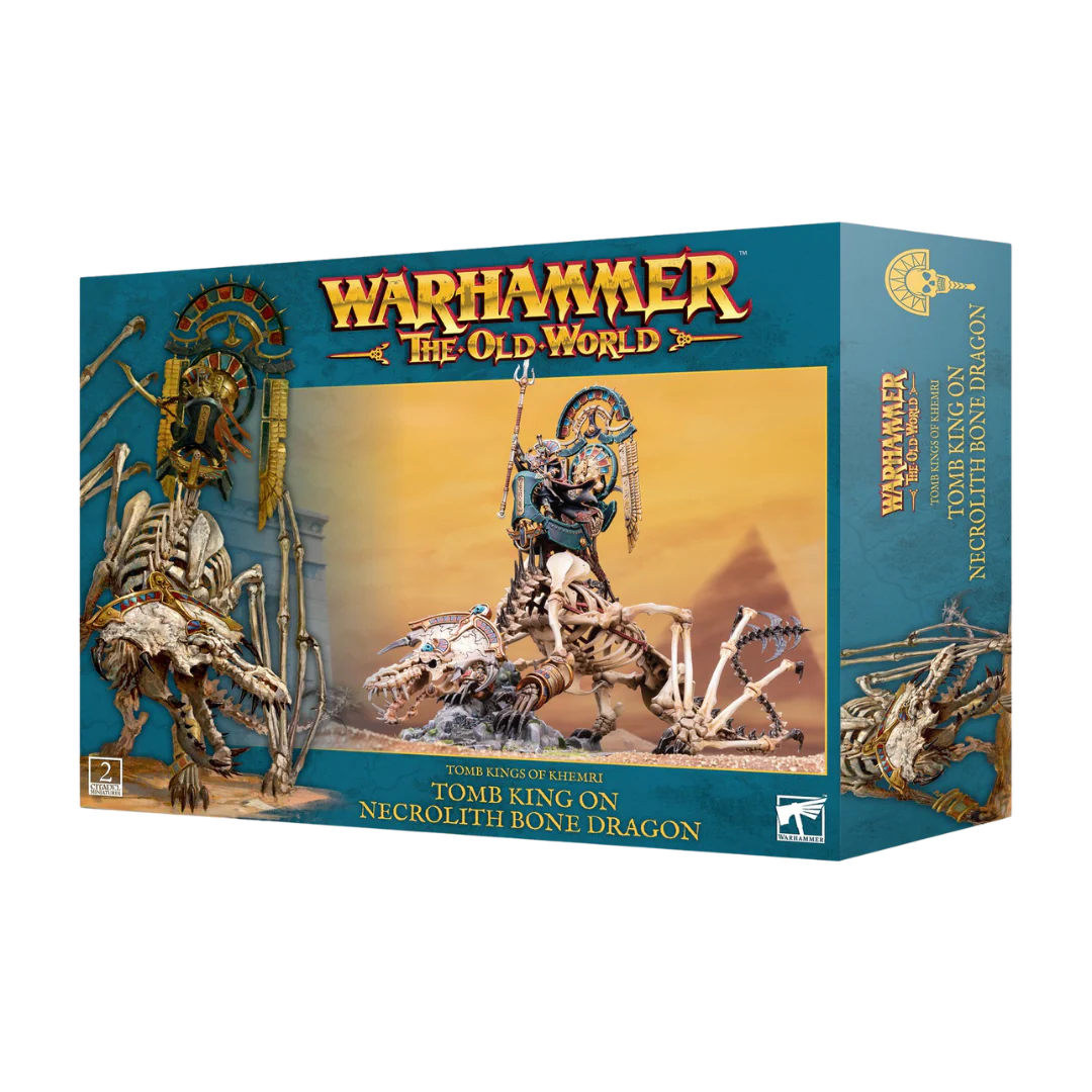 TOMB KINGS OF KHEMRI: TOMB KING ON NECROLITH BONE DRAGON