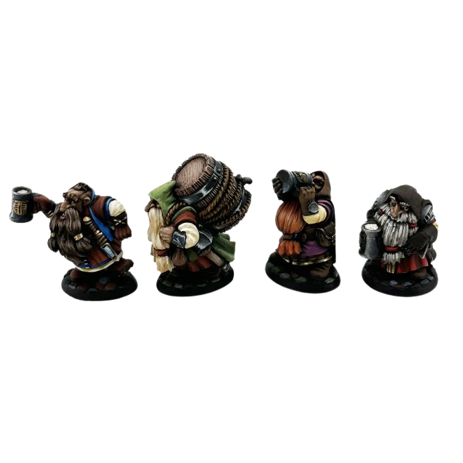 Townsfolk: Dwarven Brewmeister and Patrons (4)