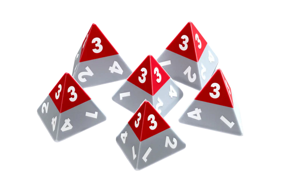 Triangle Agency Dice Set (6d4)