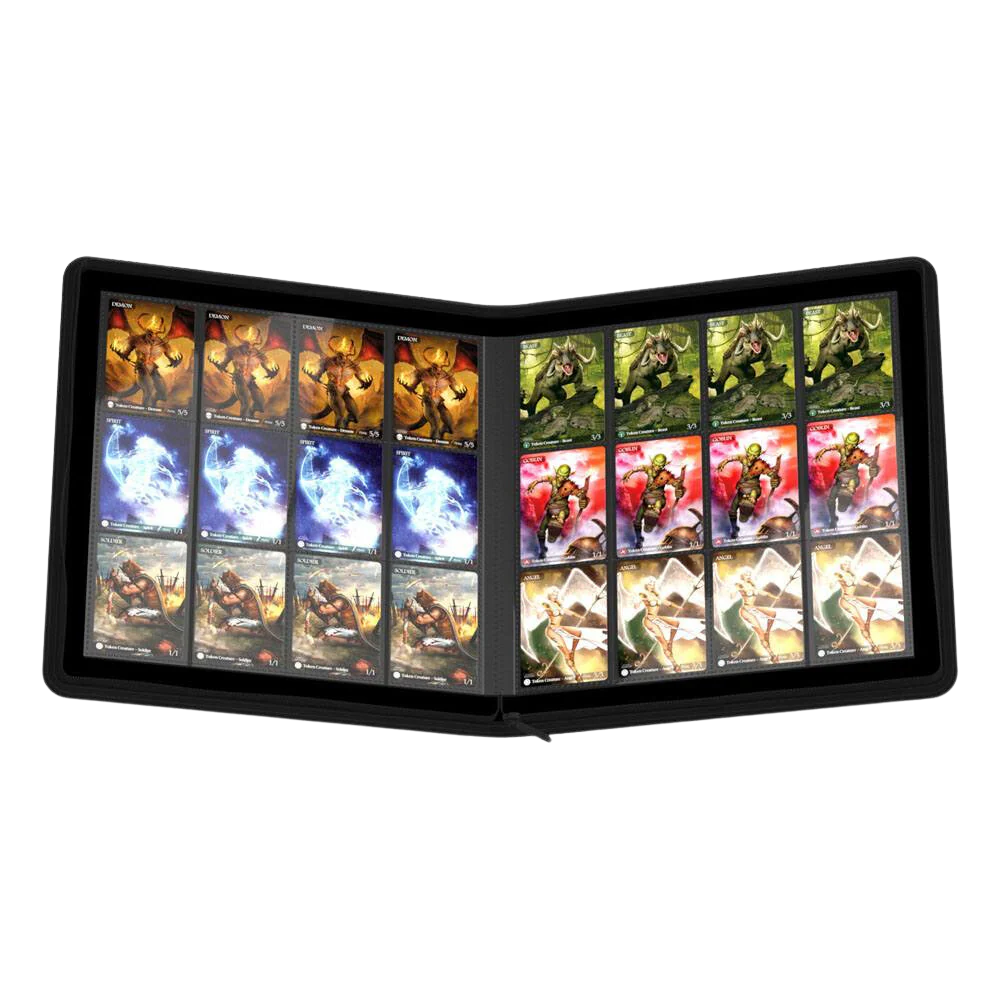 Ultimate Guard Zipfolio 480 - 24-Pocket XenoSkin (Quadrow) - Black - Image 2