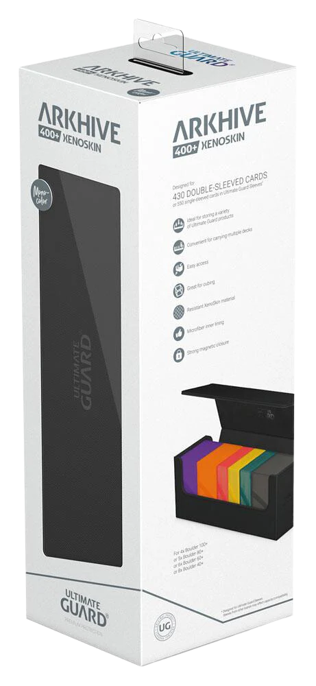 Ultimate Guard Arkhive 400+ XenoSkin Monocolor Black - Image 2
