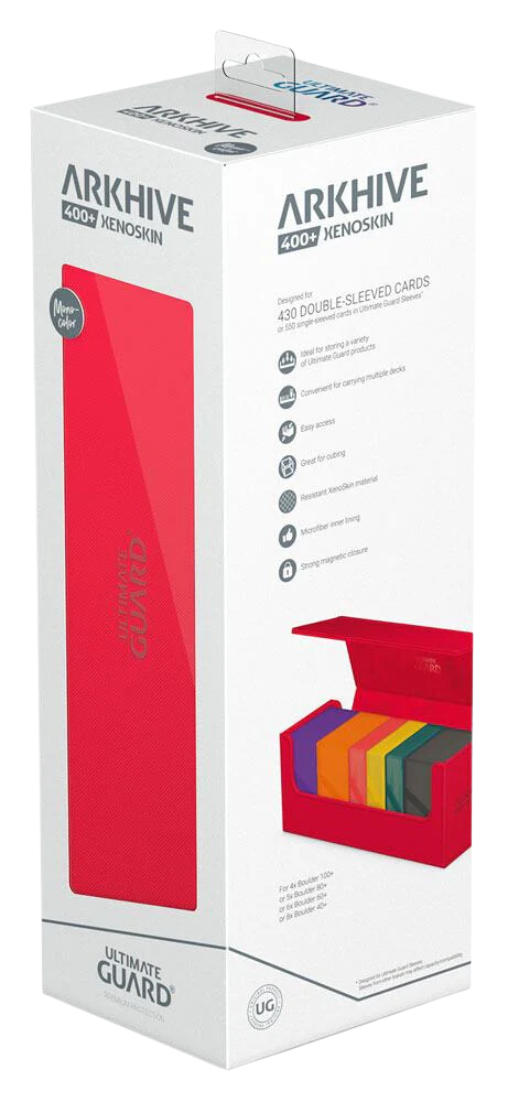 Ultimate Guard Arkhive 400+ XenoSkin Monocolor Red - Image 2