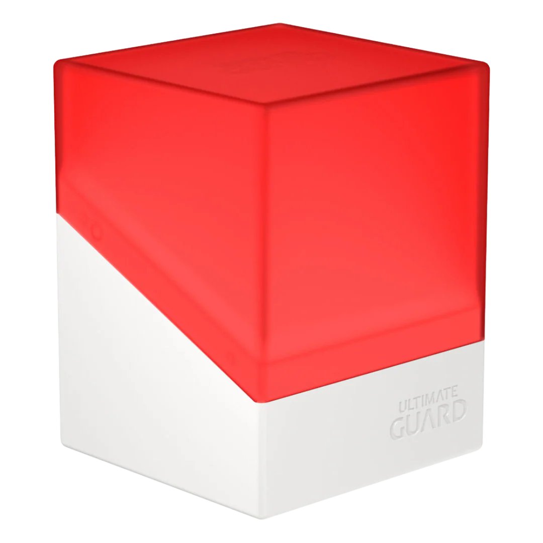 Ultimate Guard Boulder Deck Case 100+  SYNERGY Red/White