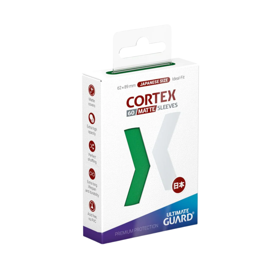 Ultimate Guard Cortex Sleeves Japanese Size  Matte Green (60)