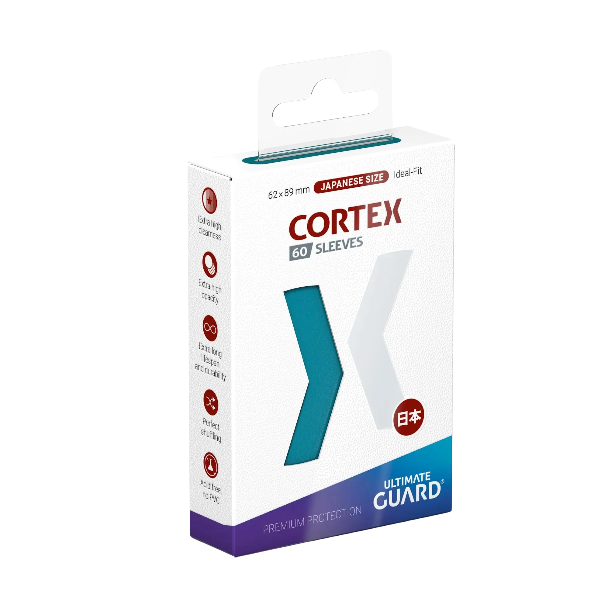 Ultimate Guard Cortex Sleeves Japanese Size Petrol (60)