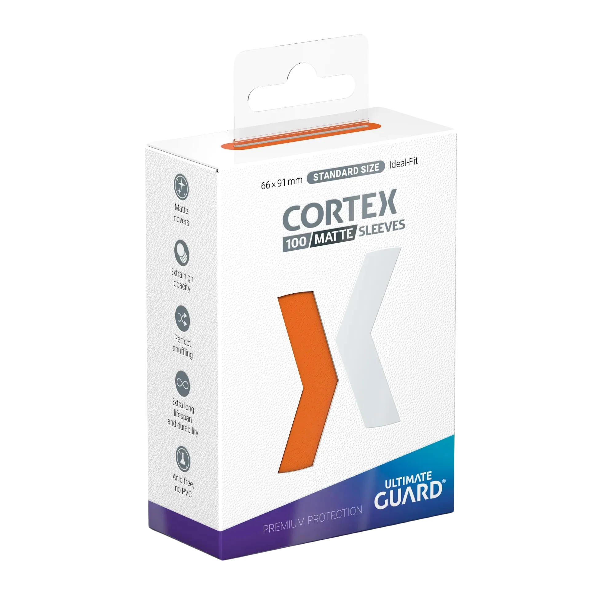 Ultimate Guard Cortex Sleeves Standard Size Matte Orange (100)