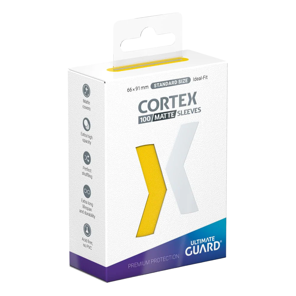 Ultimate Guard Cortex Sleeves Standard Size Matte Yellow (100)