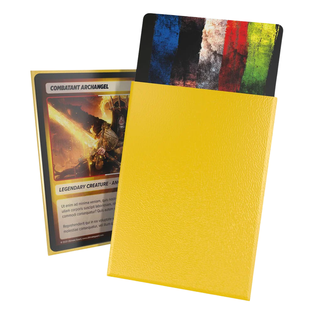 Ultimate Guard Cortex Sleeves Standard Size Matte Yellow (100) - Image 2