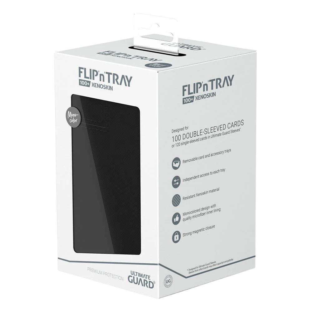 Ultimate Guard Flip`n`Tray 100+ XenoSkin Monocolor Black