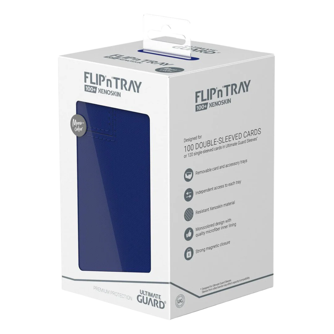 Ultimate Guard Flip`n`Tray 100+ XenoSkin Monocolor Blue