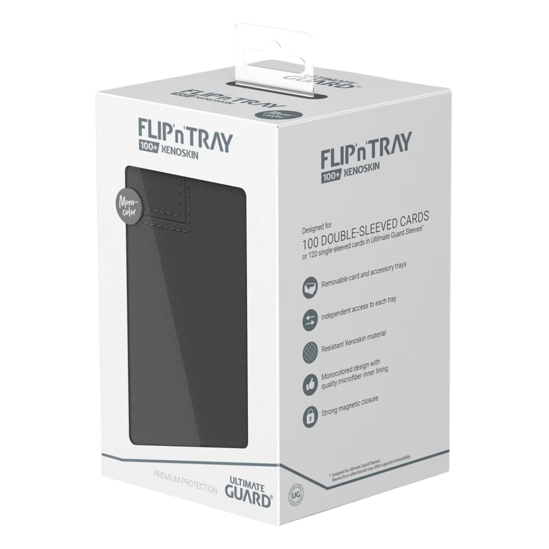 Ultimate Guard Flip`n`Tray 100+ XenoSkin Monocolor Grey