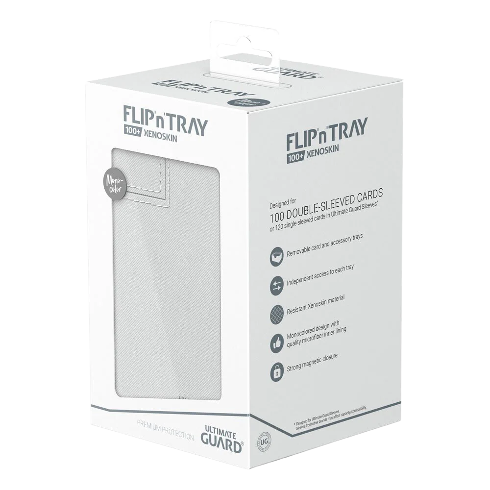 Ultimate Guard Flip`n`Tray 100+ XenoSkin Monocolor White