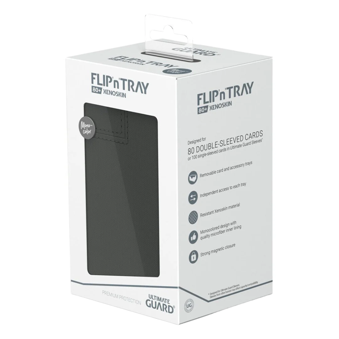 Ultimate Guard Flip`n`Tray 80+ XenoSkin  Monocolor Grey