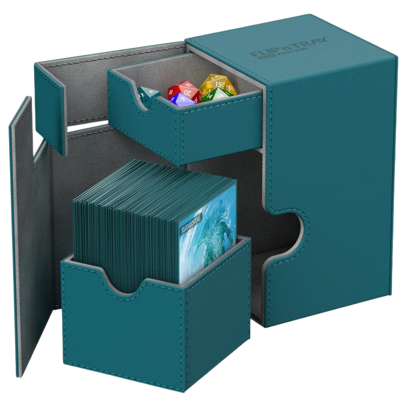 Ultimate Guard Flip´n´Tray Deck Case 100+ Standard Size XenoSkin Petrol
