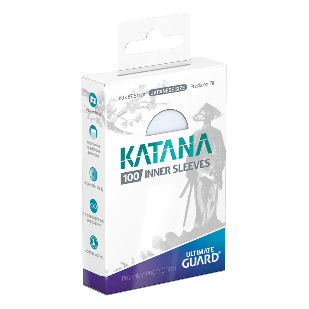 Ultimate Guard Katana Inner Sleeves Japanese Size Transparent (100)