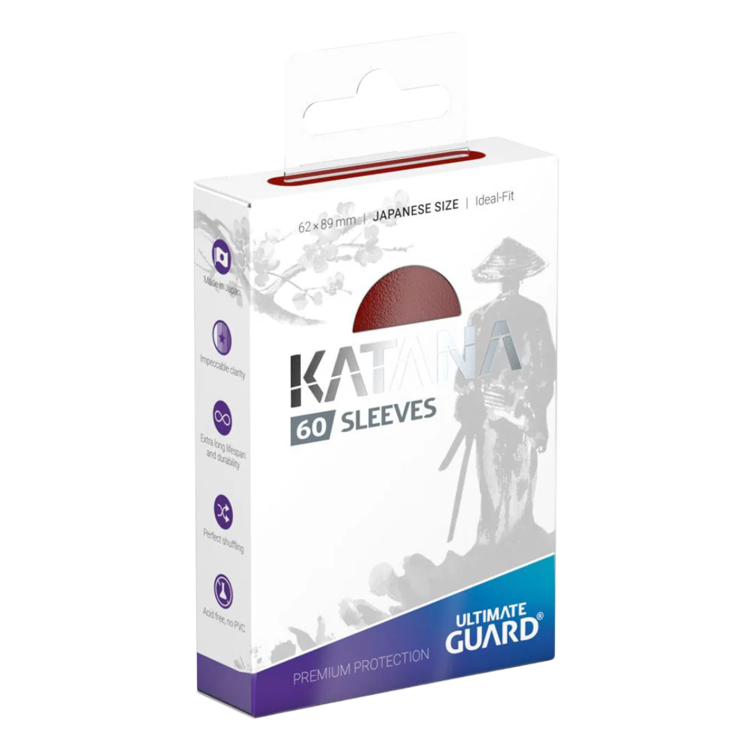 Ultimate Guard Katana Sleeves Japanese Size Red (60)