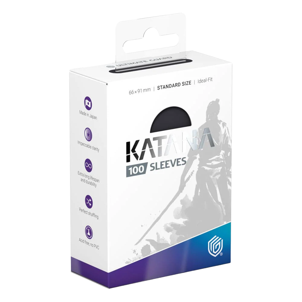 Ultimate Guard Katana Sleeves Standard Size (100) - Obsidian Shard