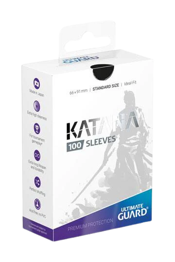 Ultimate Guard Katana Sleeves Standard Size Black (100)