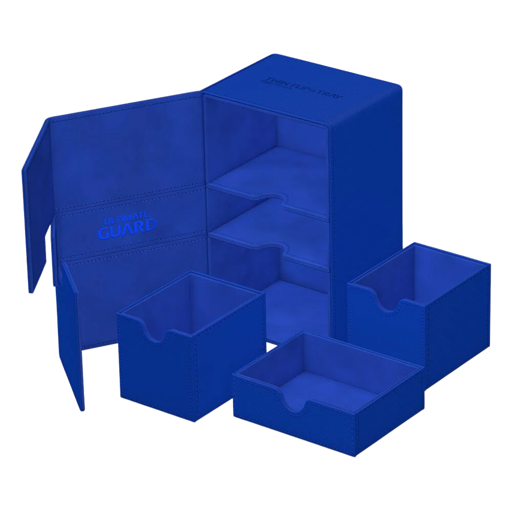 Ultimate Guard Twin Flip`n`Tray 160+ XenoSkin Monocolor Blue