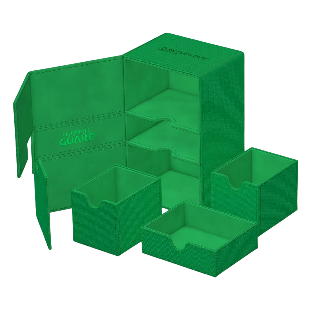 Ultimate Guard Twin Flip`n`Tray 160+ XenoSkin Monocolor Green