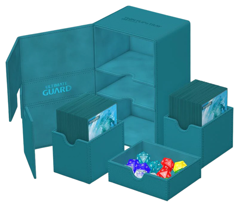 Ultimate Guard Twin Flip`n`Tray 160+ XenoSkin Monocolor Petrol