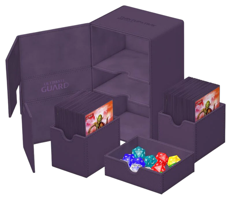 Ultimate Guard Twin Flip`n`Tray 160+ XenoSkin Monocolor Purple