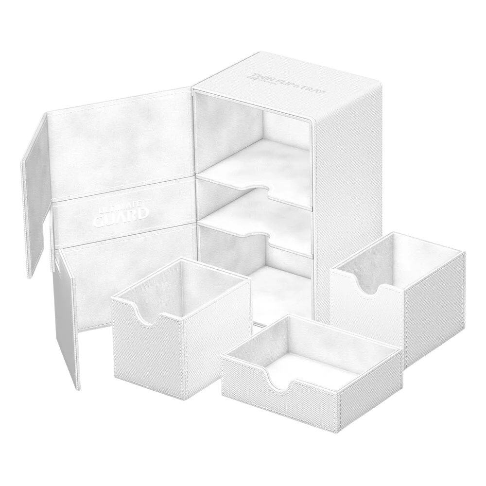 Ultimate Guard Twin Flip`n`Tray 160+ XenoSkin Monocolor White