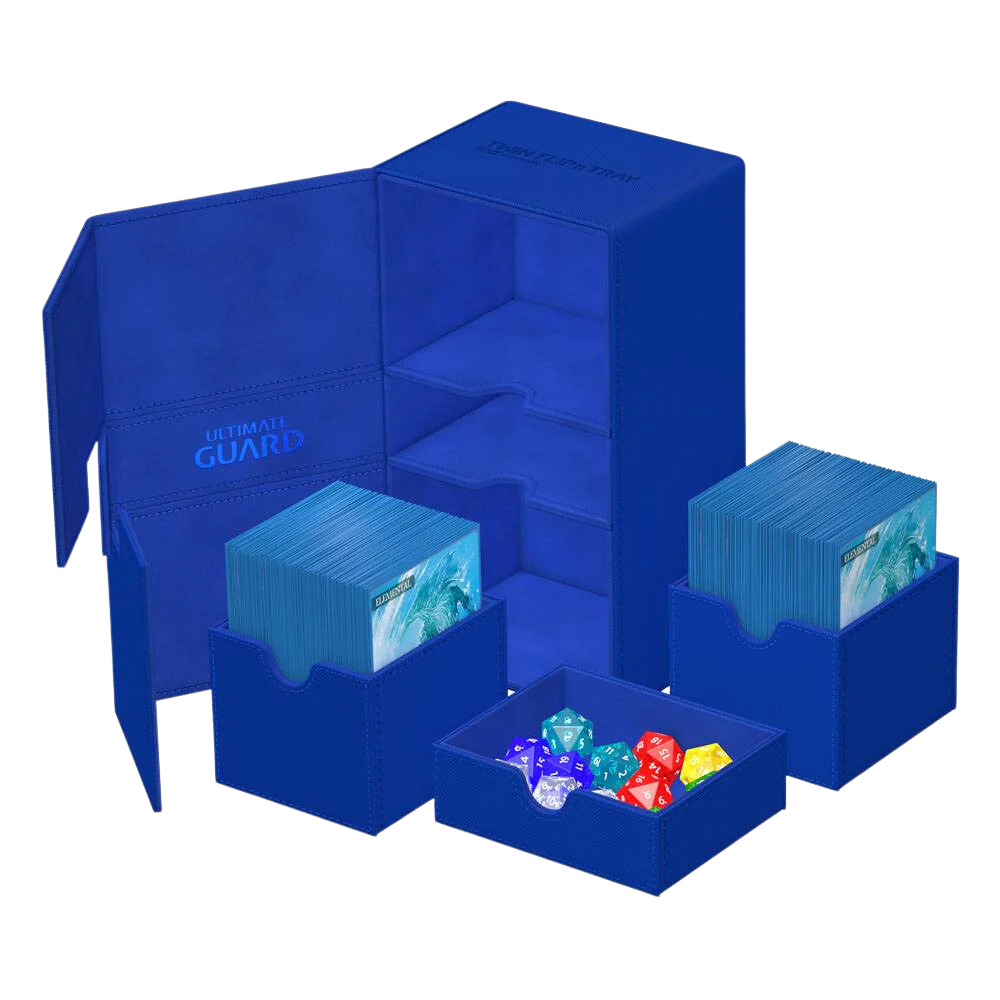 Ultimate Guard Twin Flip`n`Tray 200+ XenoSkin Monocolor Blue