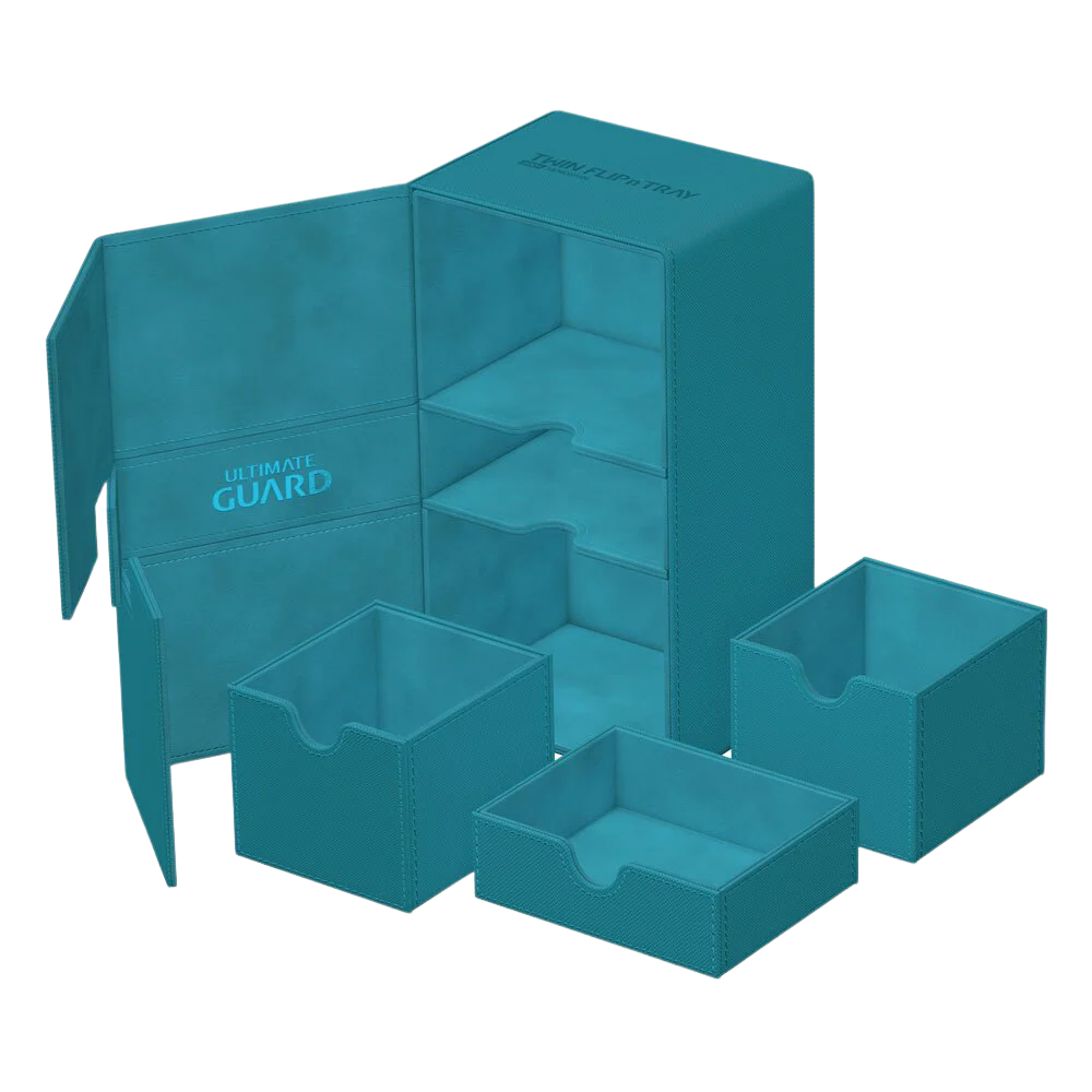 Ultimate Guard Twin Flip`n`Tray 200+ XenoSkin Monocolor Petrol