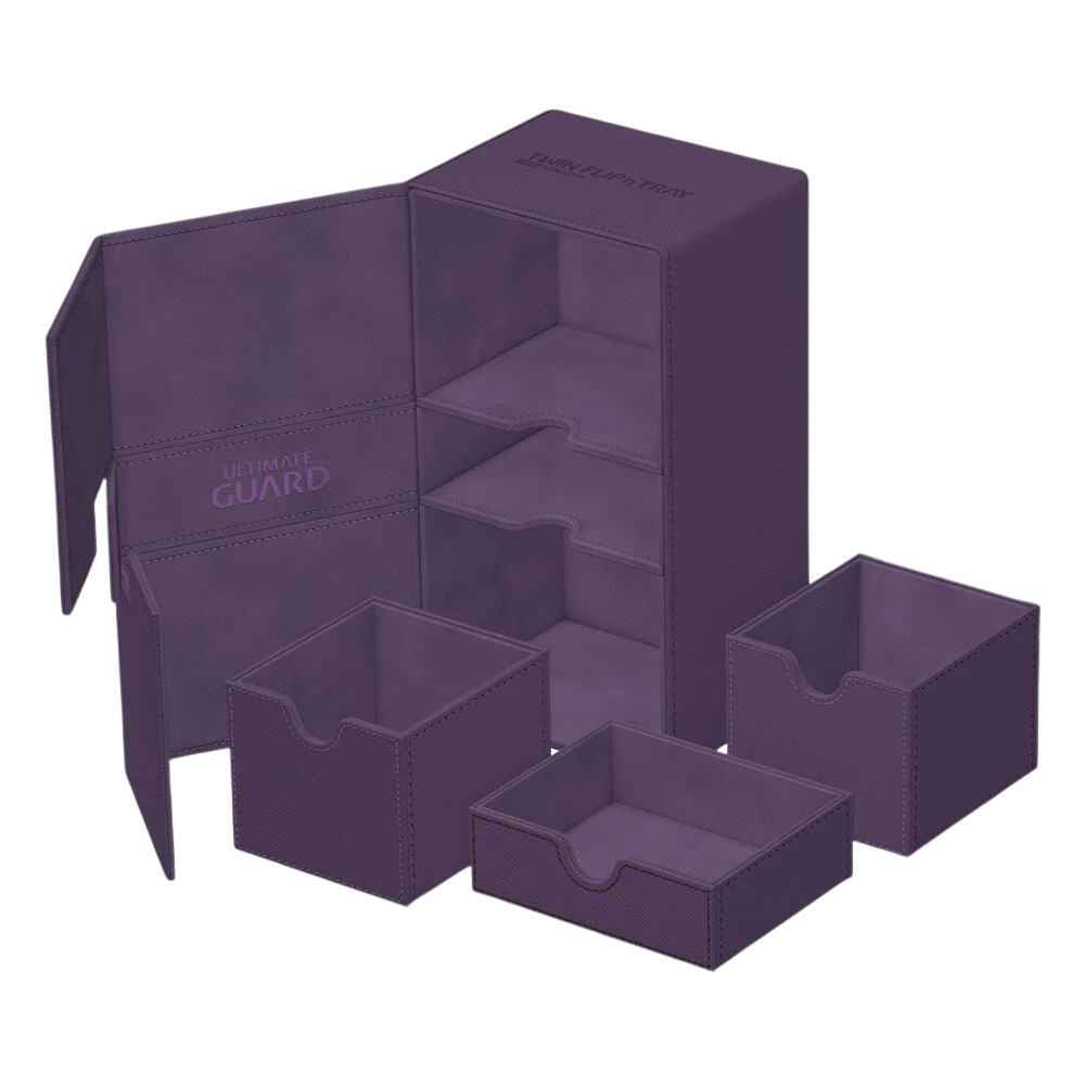 Ultimate Guard Twin Flip`n`Tray 200+ XenoSkin Monocolor Purple