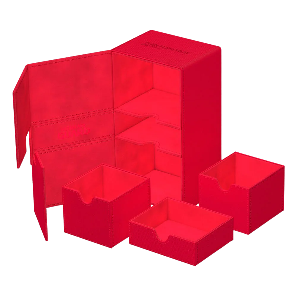 Ultimate Guard Twin Flip`n`Tray 200+ XenoSkin Monocolor Red