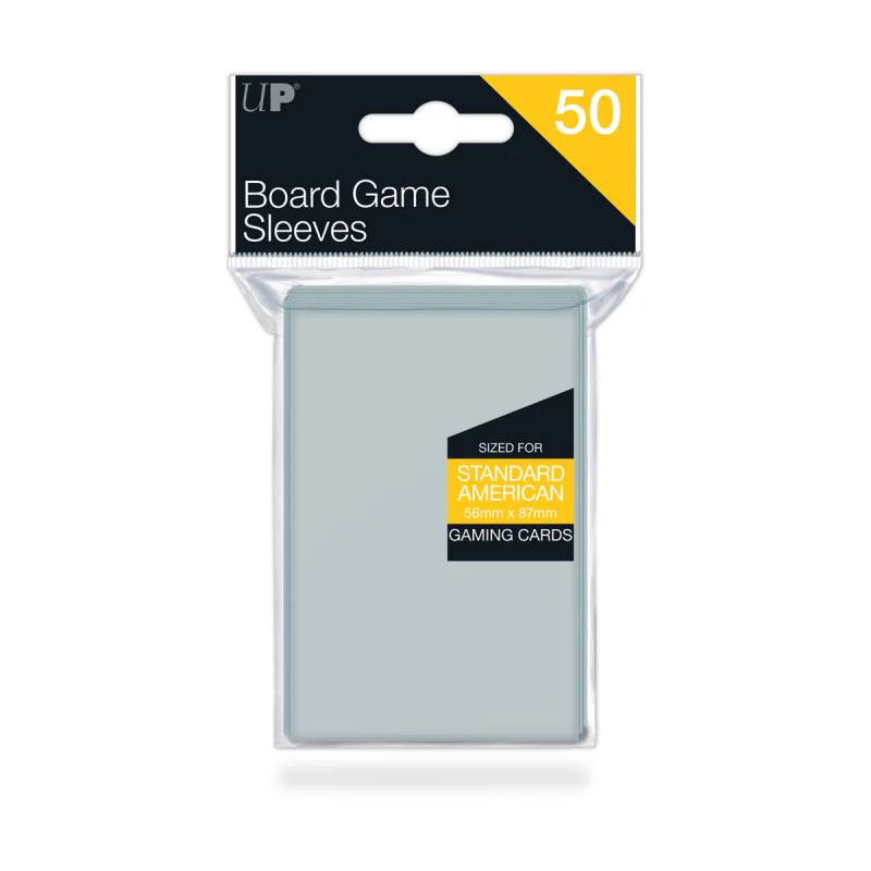 UP - Board Game Sleeves - Standard American 56x87mm (50 Sleeves)